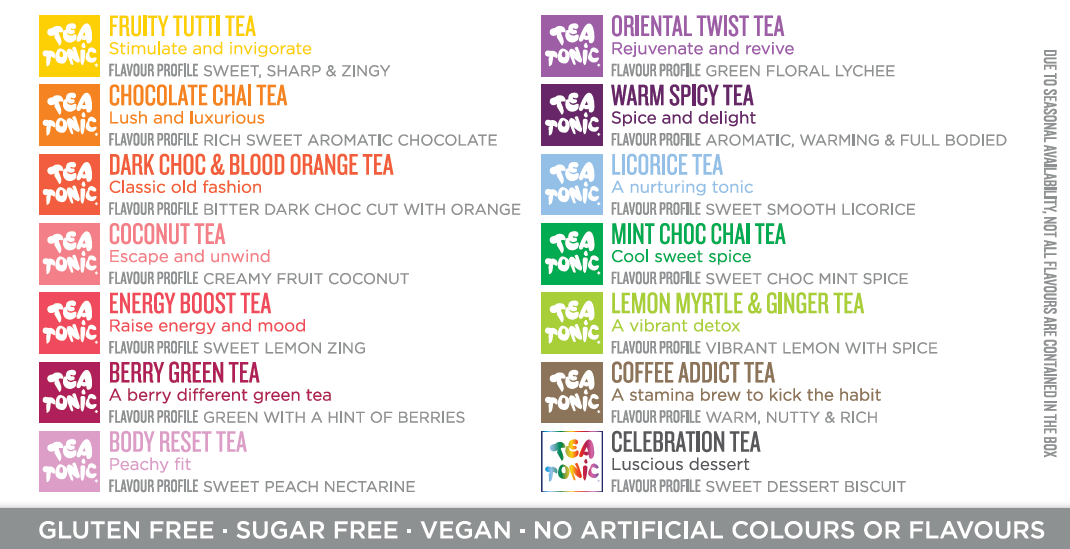 Tea Tonic Energising Selection - Box 30 Teabags